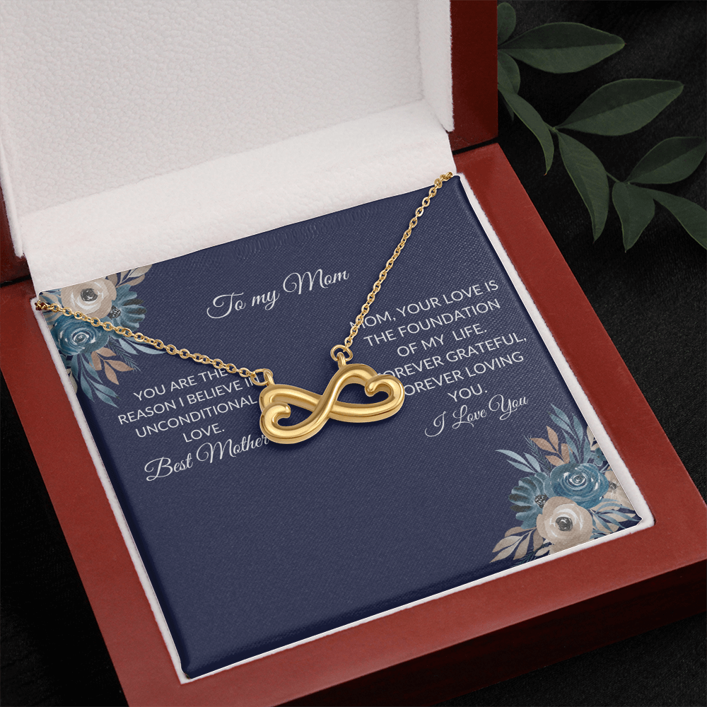 To My Mom – Forever Love Knot Necklace