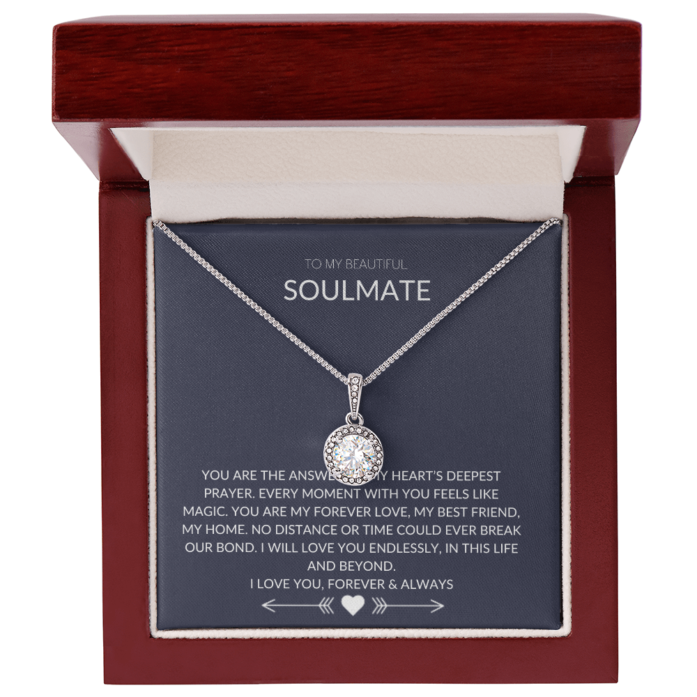 To My Soulmate – Forever Circle Necklace Symbolizing Eternal Love