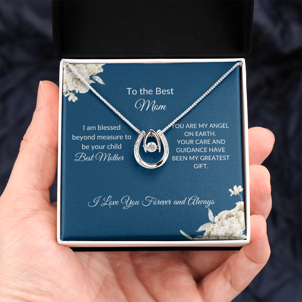 To My Mom – Eternal Circle Necklace Symbolizing Endless Love