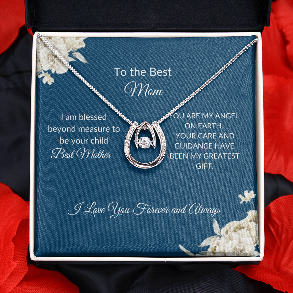 To My Mom – Eternal Circle Necklace Symbolizing Endless Love