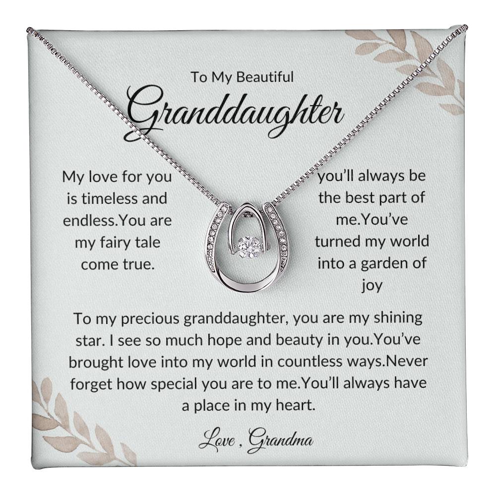 Granddaughter Jewelry Gift – Beautiful Pendant with Elegant Gift Box