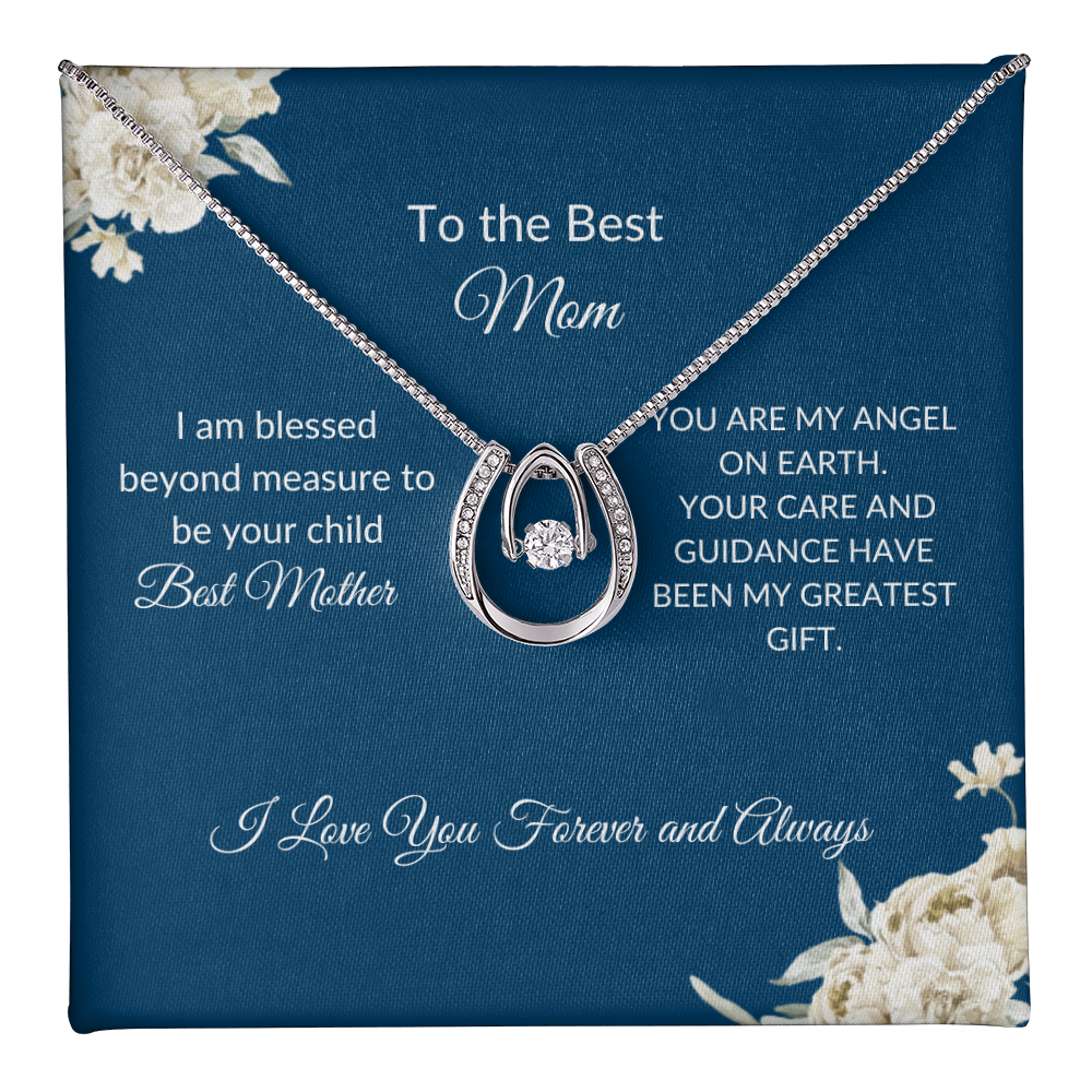 To My Mom – Eternal Circle Necklace Symbolizing Endless Love