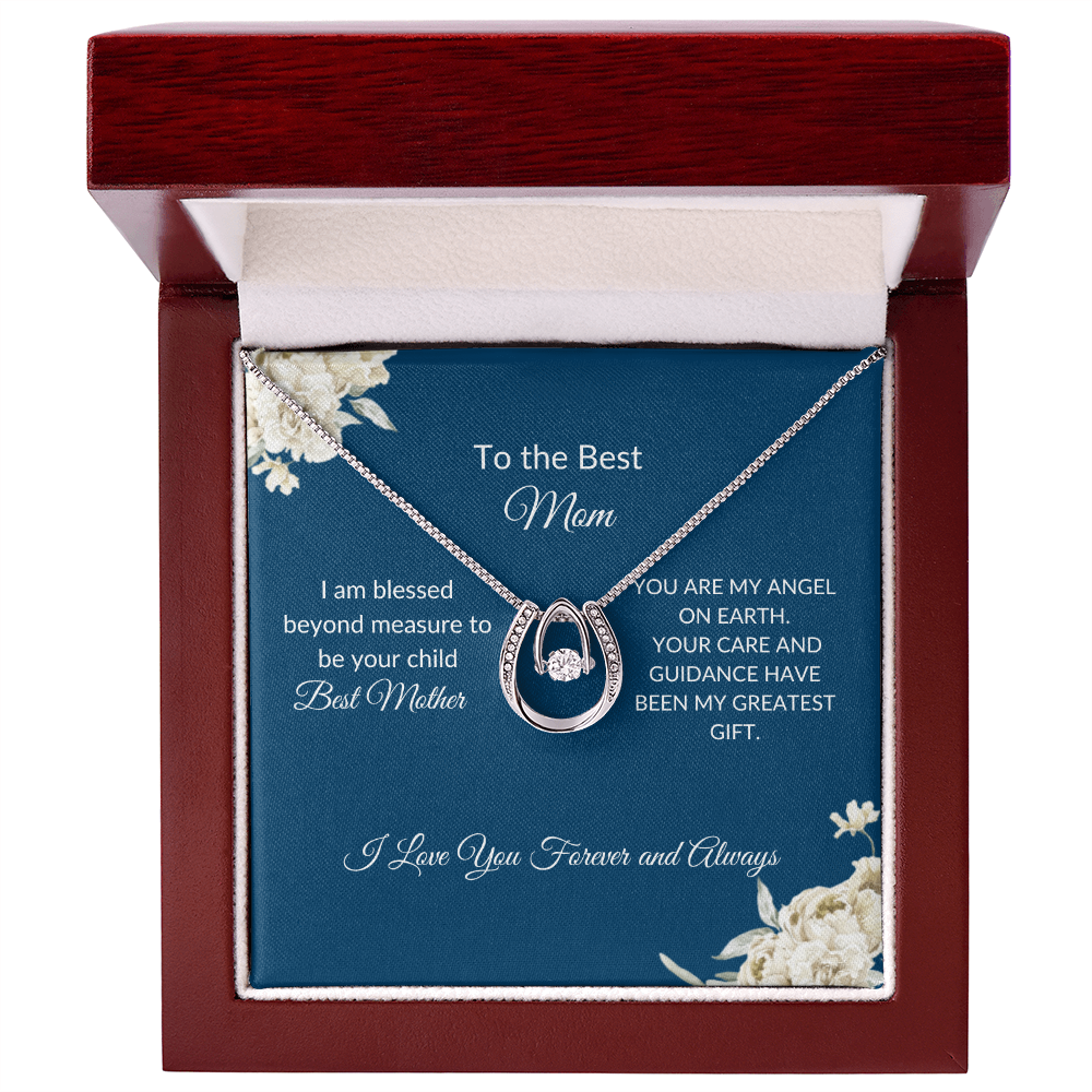 To My Mom – Eternal Circle Necklace Symbolizing Endless Love