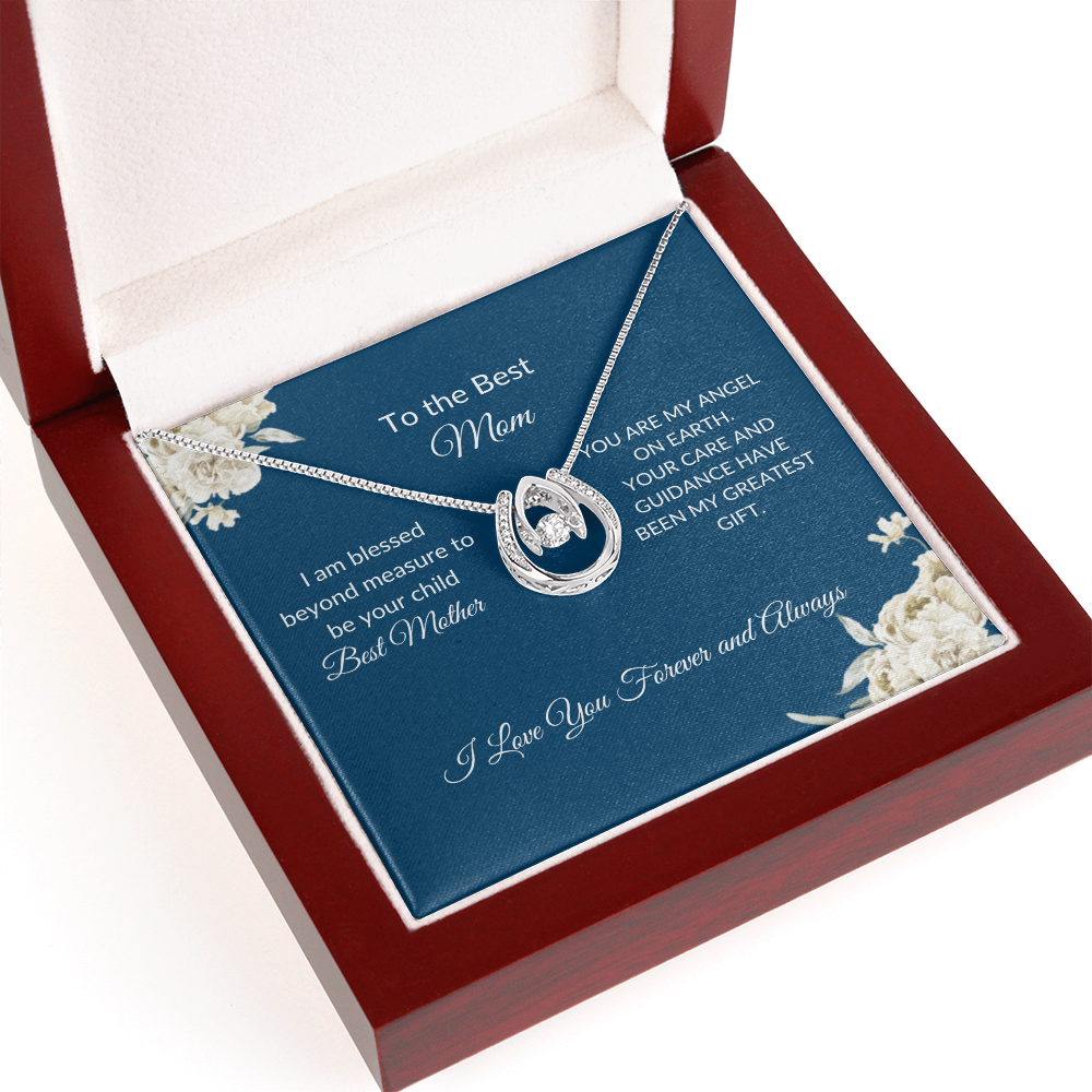 To My Mom – Eternal Circle Necklace Symbolizing Endless Love