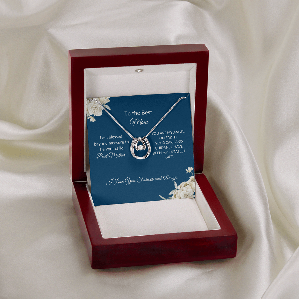 To My Mom – Eternal Circle Necklace Symbolizing Endless Love