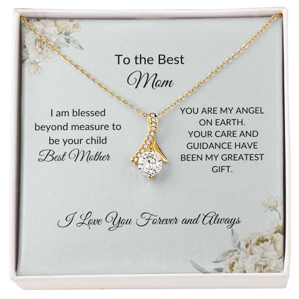 Mom Necklace Gift – Romantic Jewelry with Touching Love Card