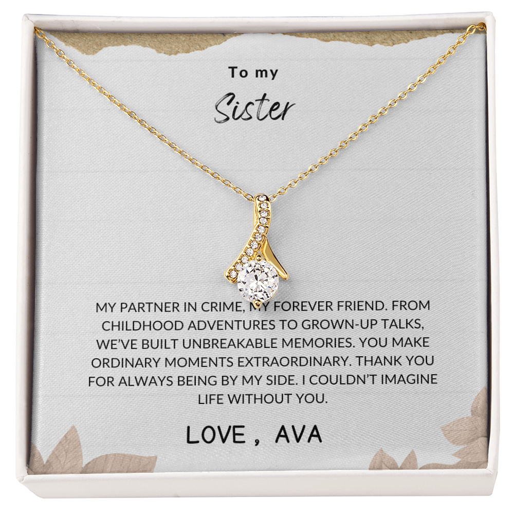 Sister Gift – Elegant Love Knot Necklace