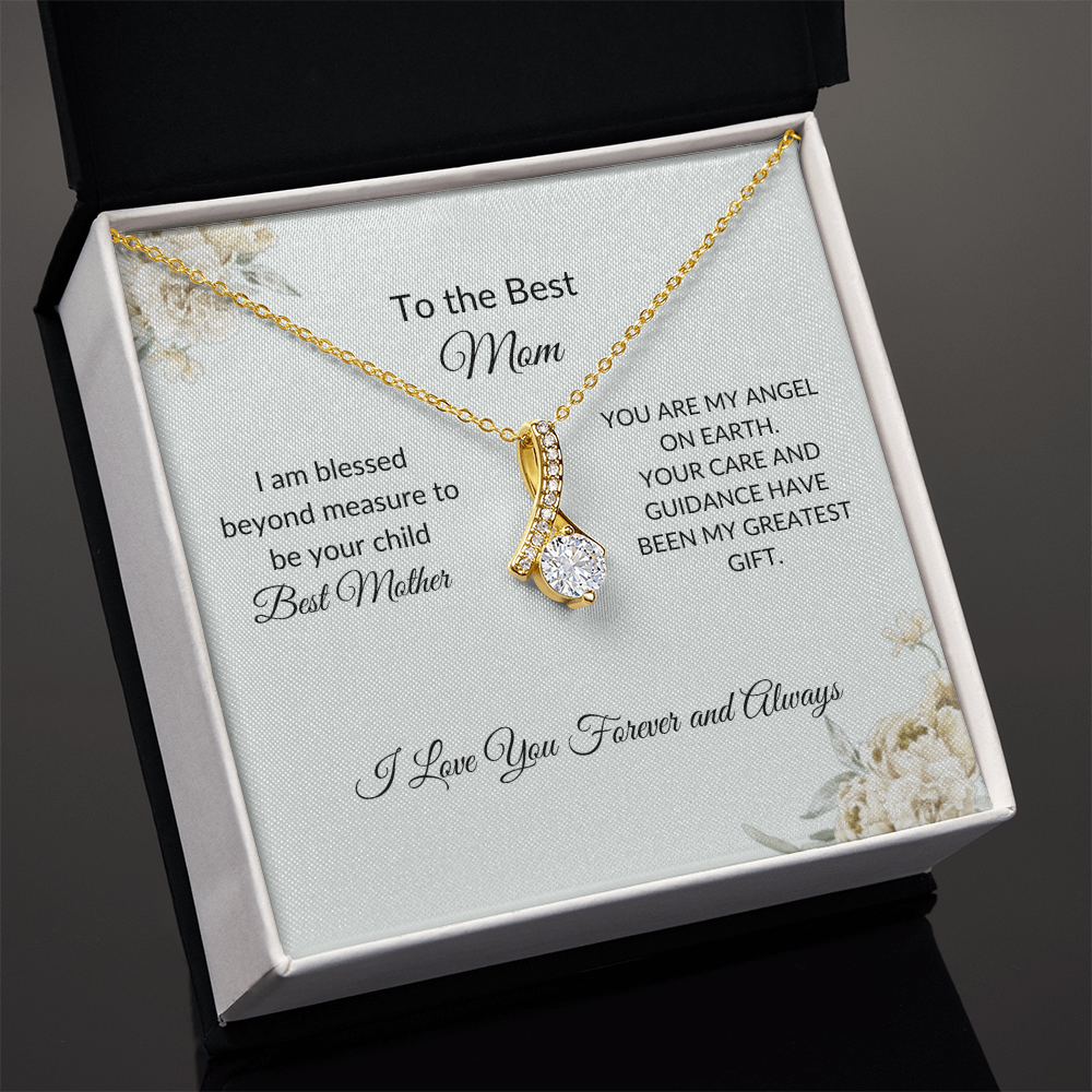Mom Necklace Gift – Romantic Jewelry with Touching Love Card