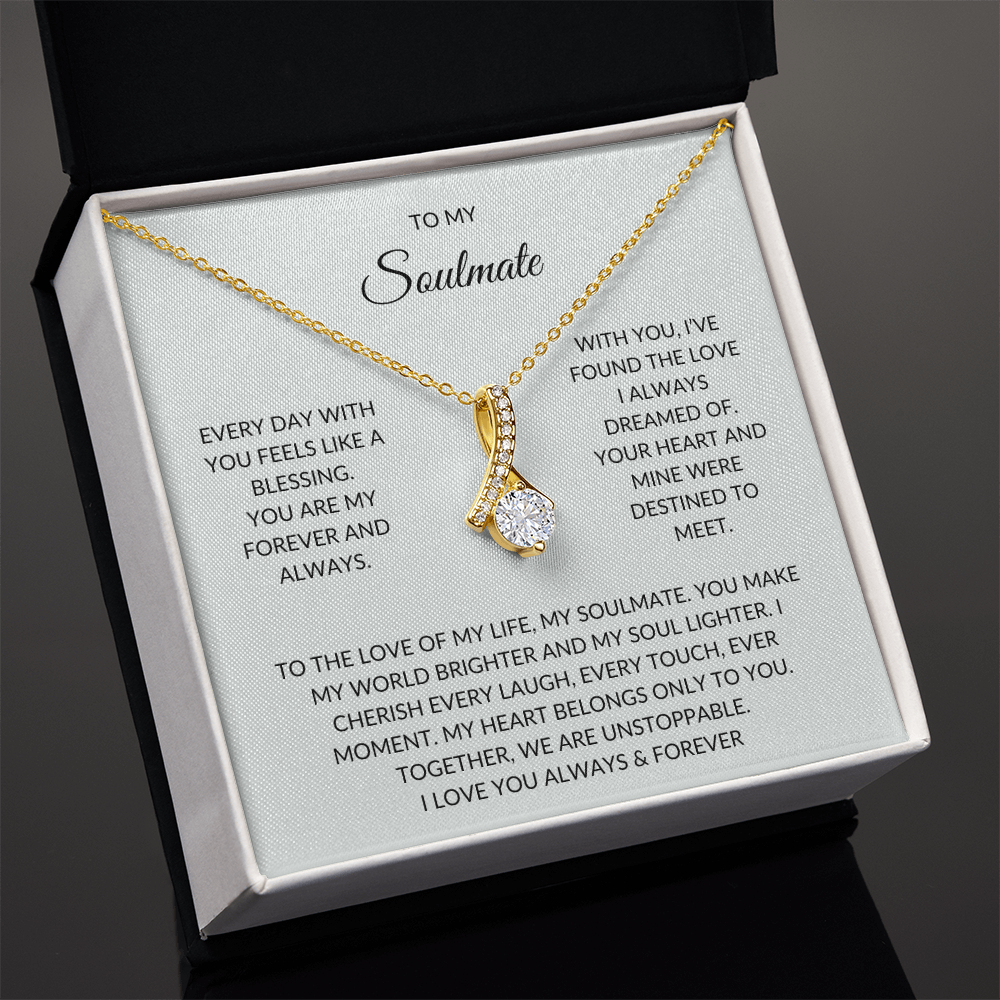 Soulmate Jewelry – Stylish Pendant Necklace for Anniversaries & Valentine's