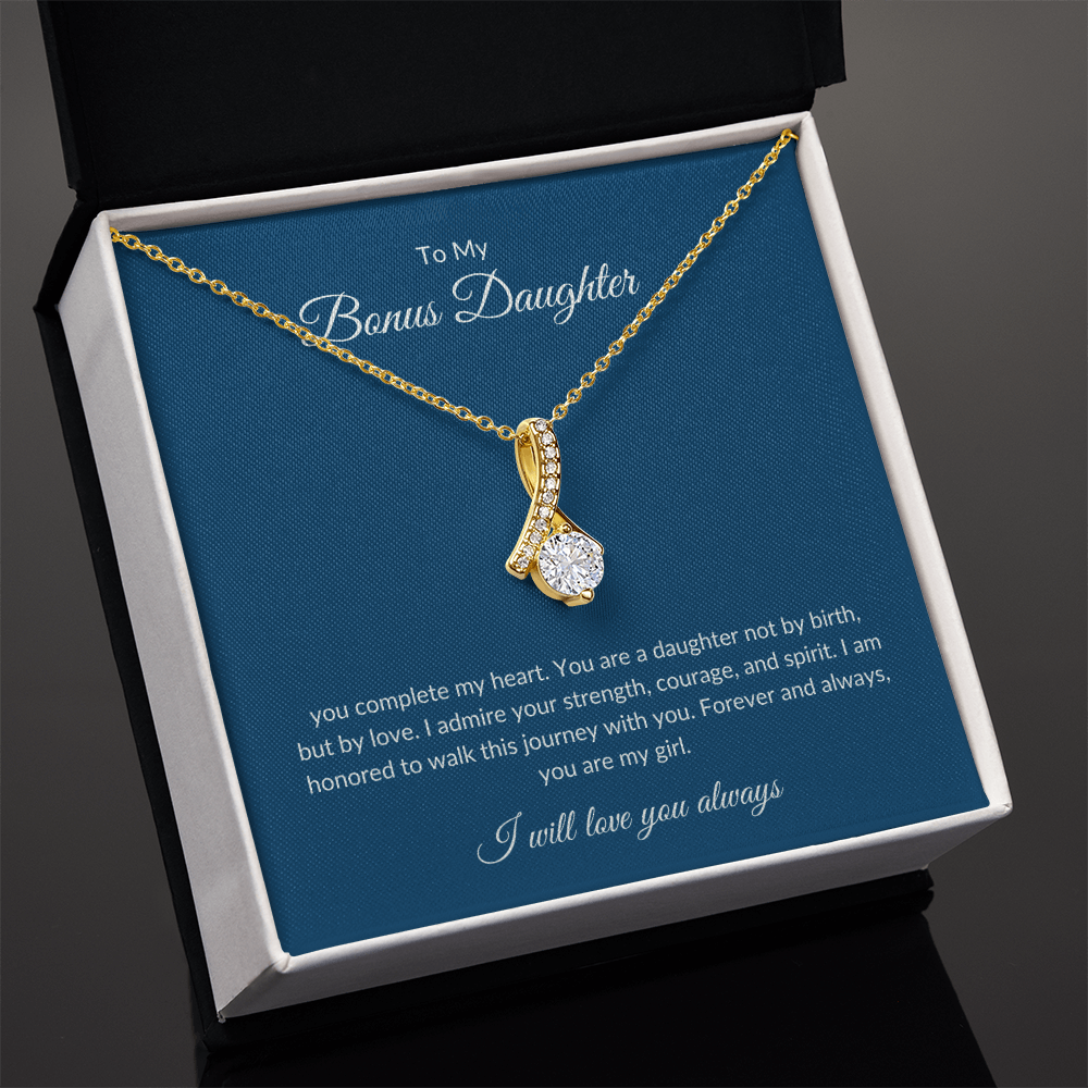 To My Bonus Daughter – Eternal Bond Necklace