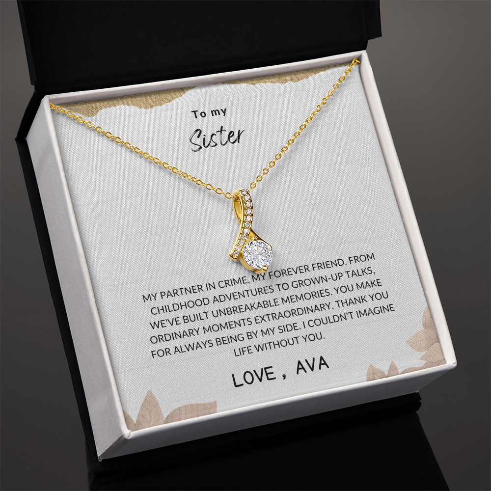 Sister Gift – Elegant Love Knot Necklace