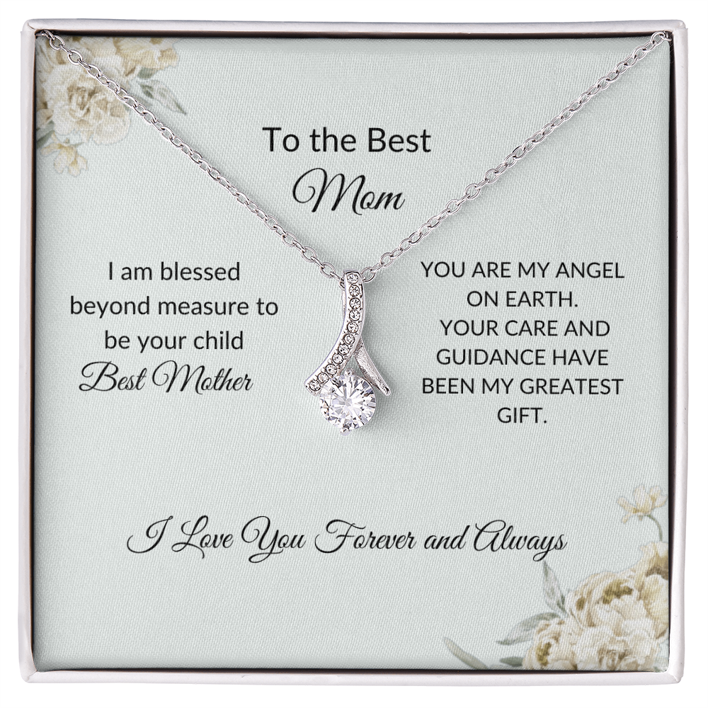 Mom Necklace Gift – Romantic Jewelry with Touching Love Card