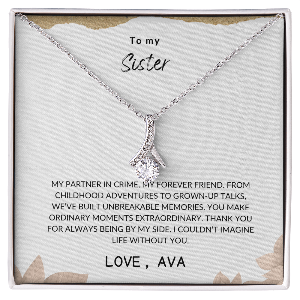 Sister Gift – Elegant Love Knot Necklace