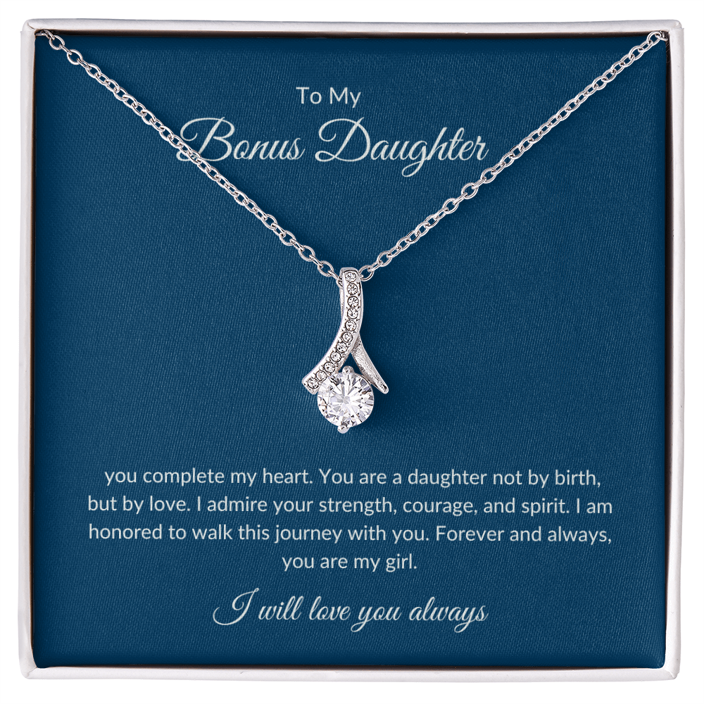 To My Bonus Daughter – Eternal Bond Necklace