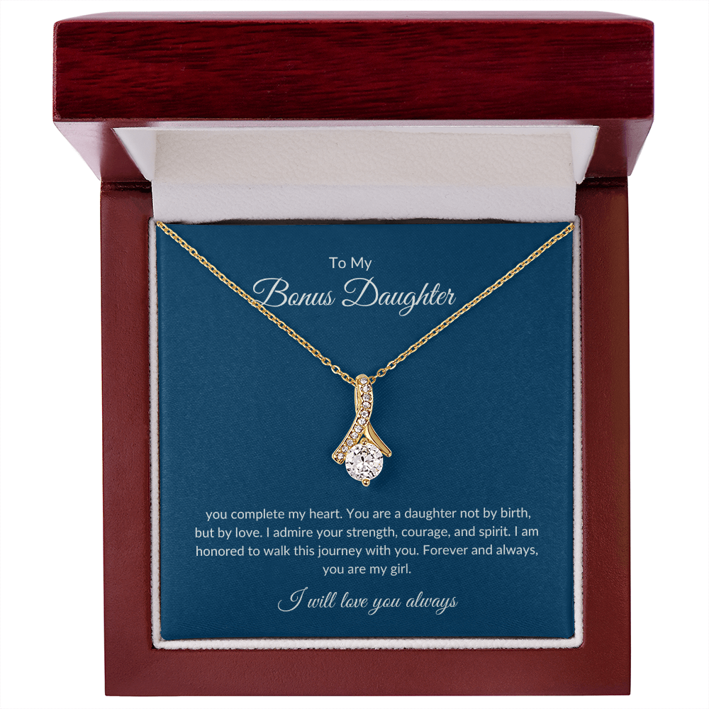 To My Bonus Daughter – Eternal Bond Necklace