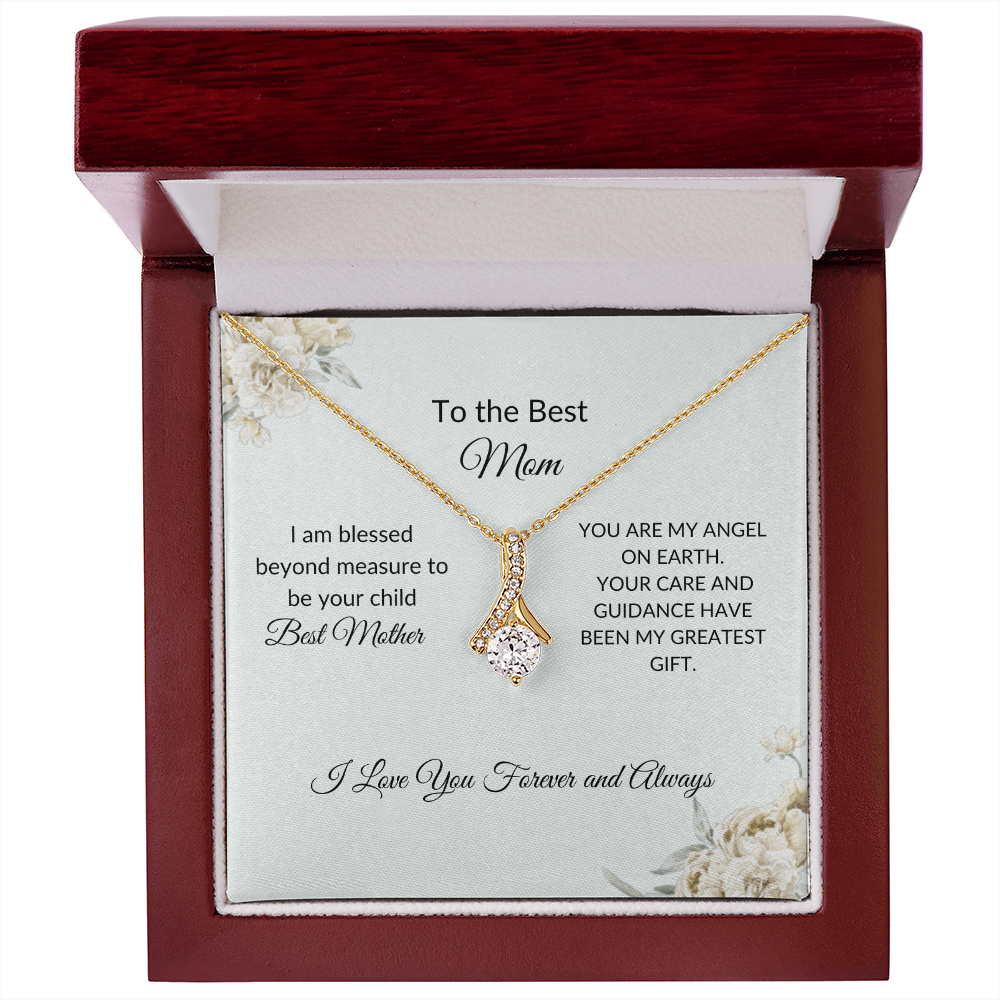 Mom Necklace Gift – Romantic Jewelry with Touching Love Card