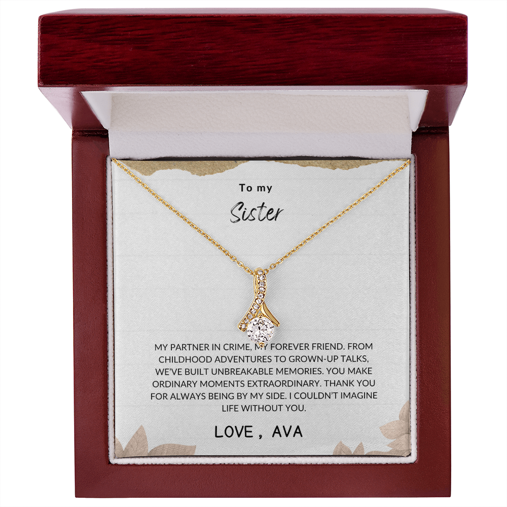 Sister Gift – Elegant Love Knot Necklace