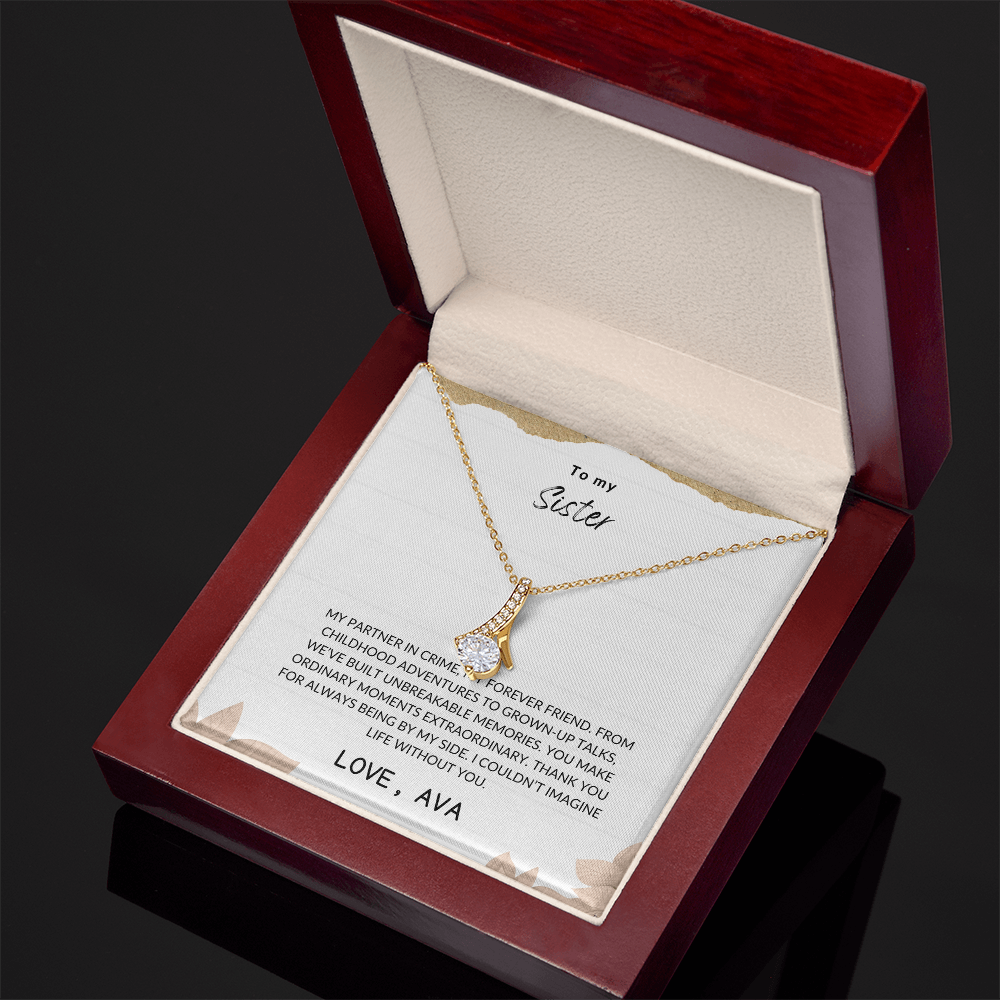 Sister Gift – Elegant Love Knot Necklace