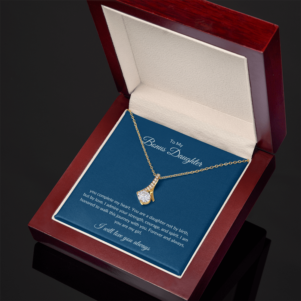 To My Bonus Daughter – Eternal Bond Necklace