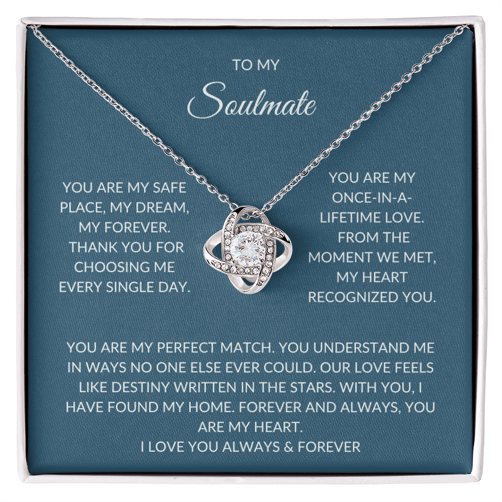 Soulmate Necklace – Jewelry Gift Set with Love Card