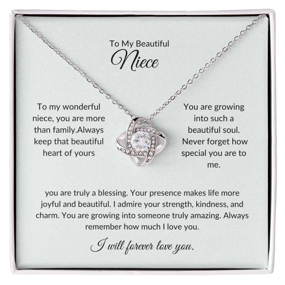 To My Niece – Forever Circle Necklace Symbolizing Eternal Bond