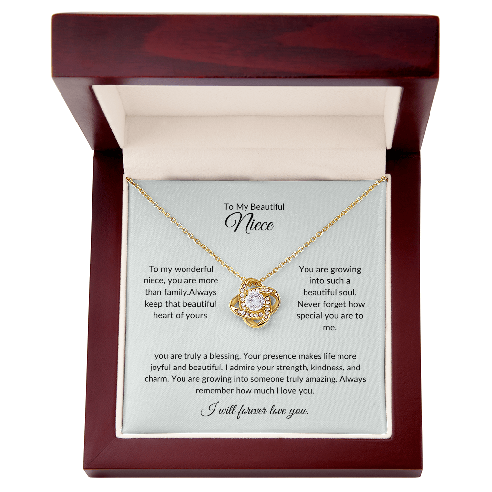 To My Niece – Forever Circle Necklace Symbolizing Eternal Bond