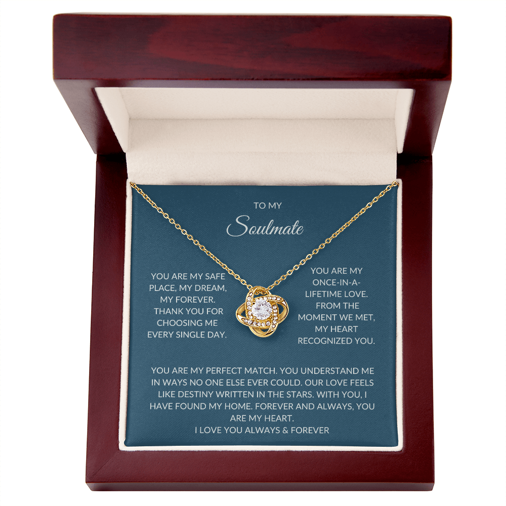 Soulmate Necklace – Jewelry Gift Set with Love Card