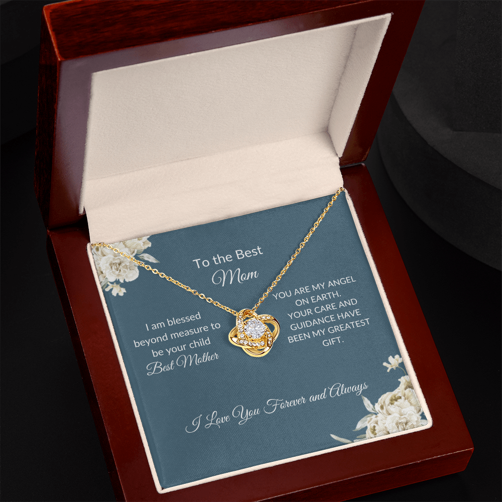 Mom Gift – Sparkling Heart Necklace with Elegant Gift Box