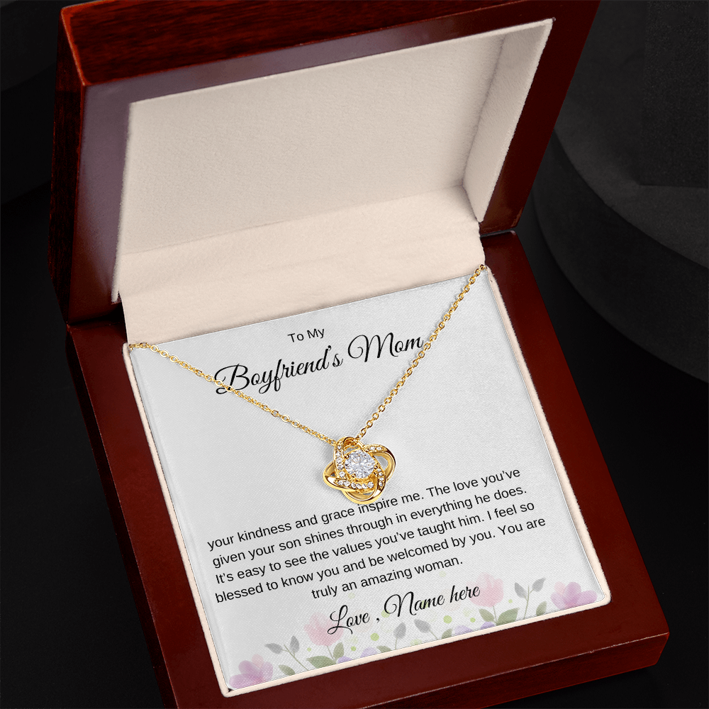 To My Boyfriend's Mom – Forever Love Necklac