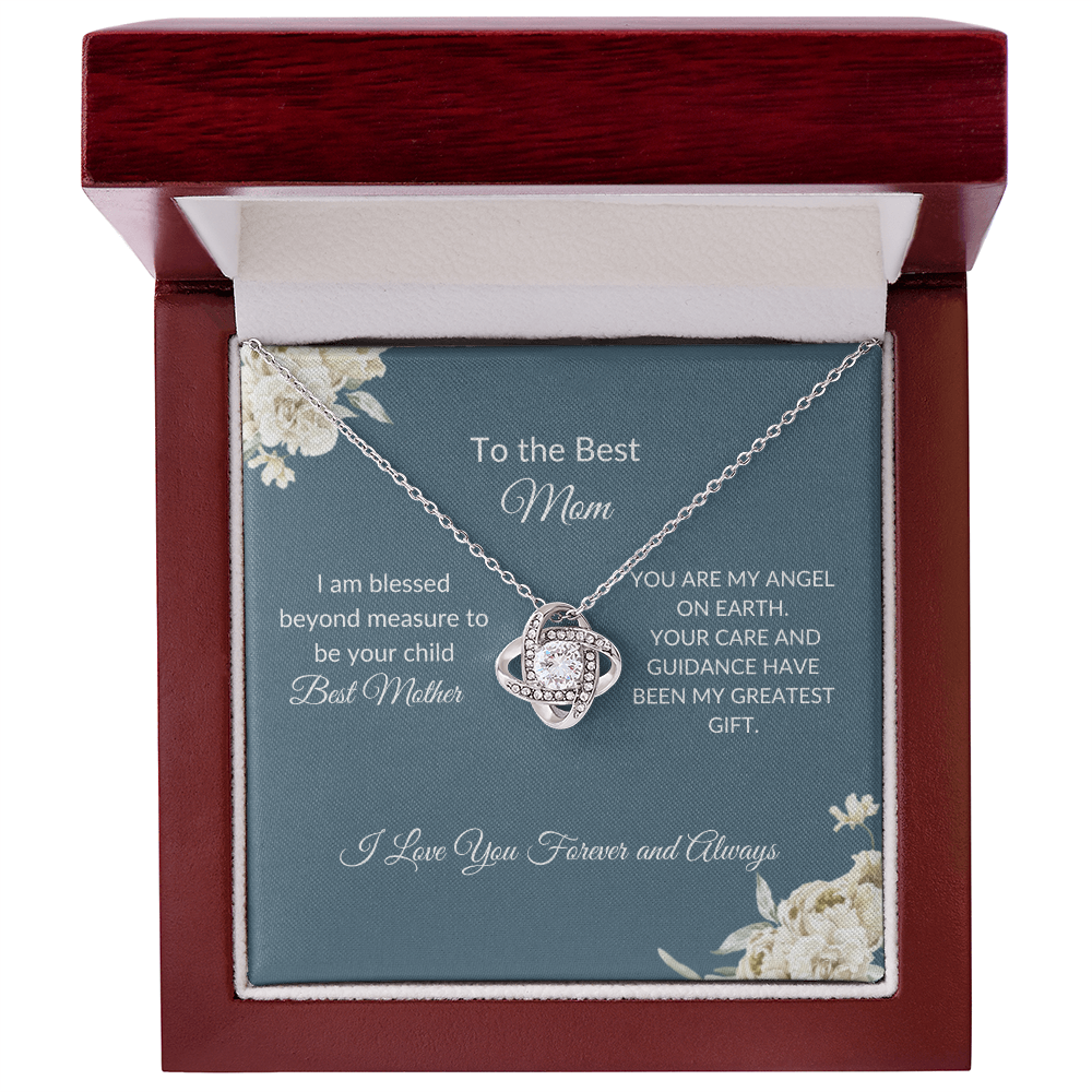 Mom Gift – Sparkling Heart Necklace with Elegant Gift Box