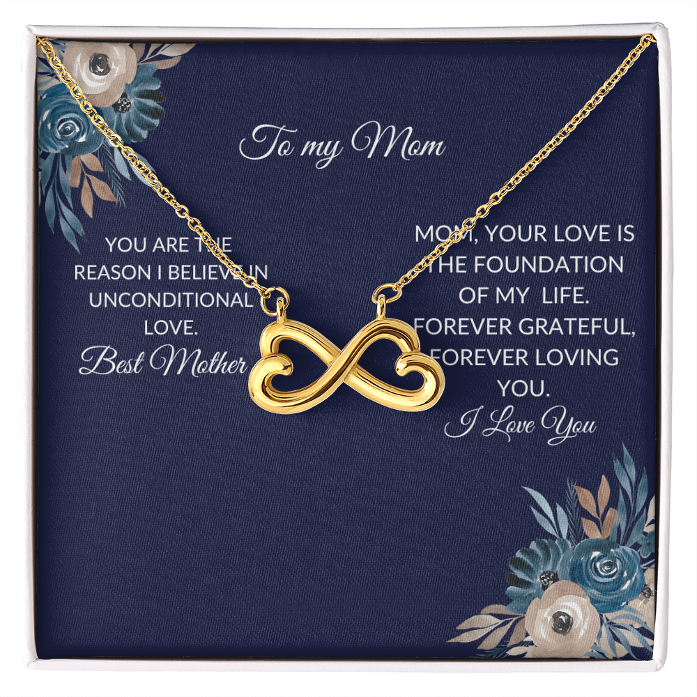 To My Mom – Forever Love Knot Necklace