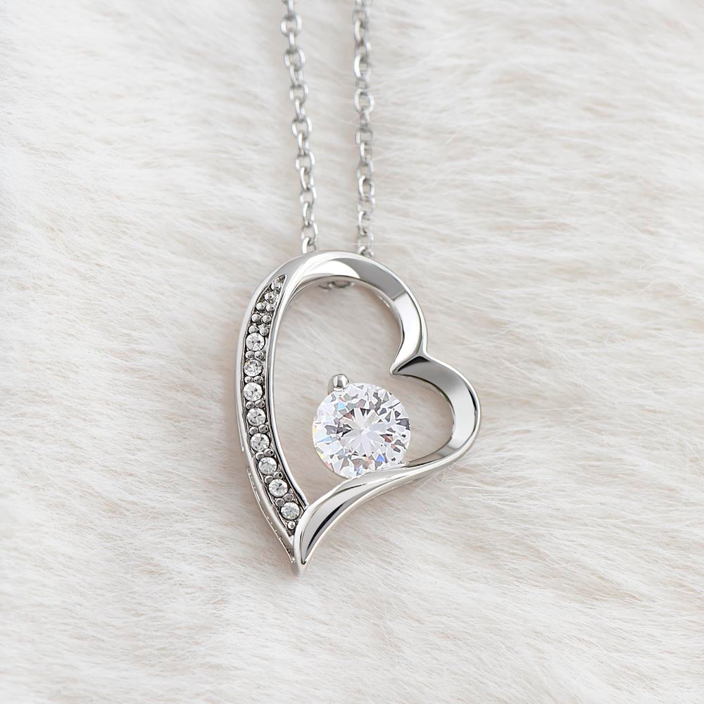 Christmas Necklace for Daughter | Forever Love Pendant | Holiday Gift Idea