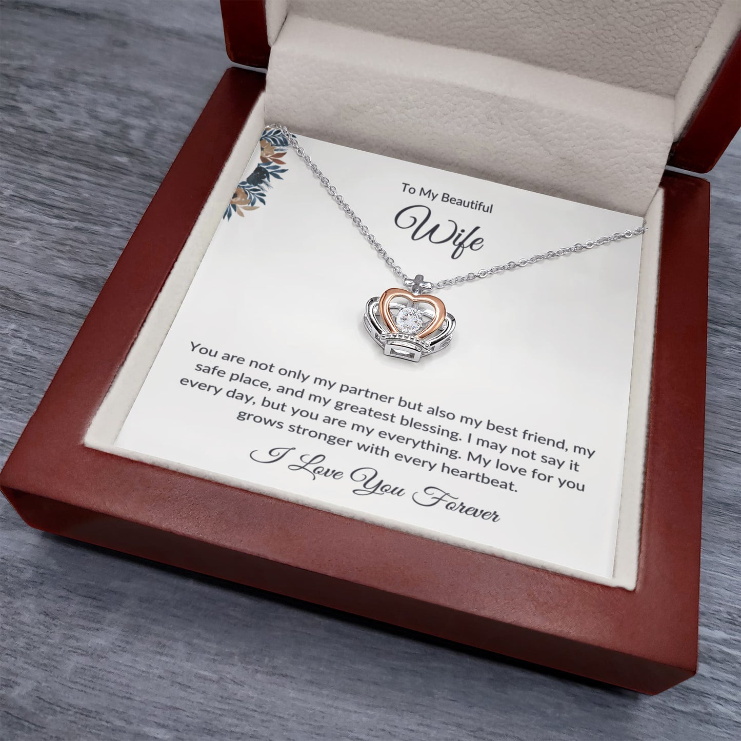 To My Beautiful Wife - Forever Love Necklace – Holiday Surprise