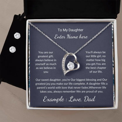 To My Daughter - Always Be My Baby Girl - Necklace Gift Set Personalized prime Collection Hub