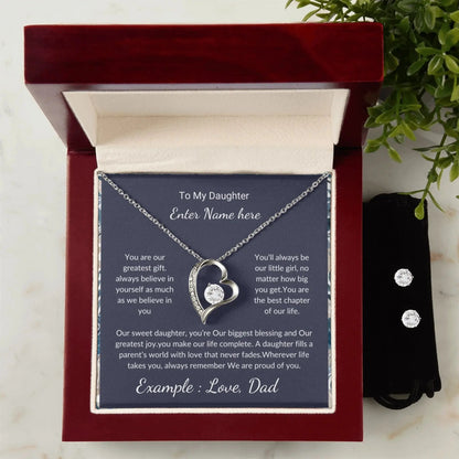 To My Daughter - Always Be My Baby Girl - Necklace Gift Set Personalized prime Collection Hub