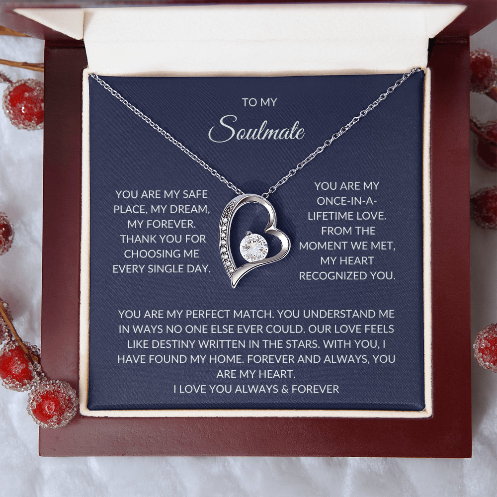 Soulmate Gift – Heart Pendant with Elegant Gift Box