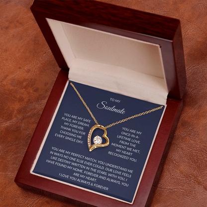 Soulmate Gift – Heart Pendant with Elegant Gift Box