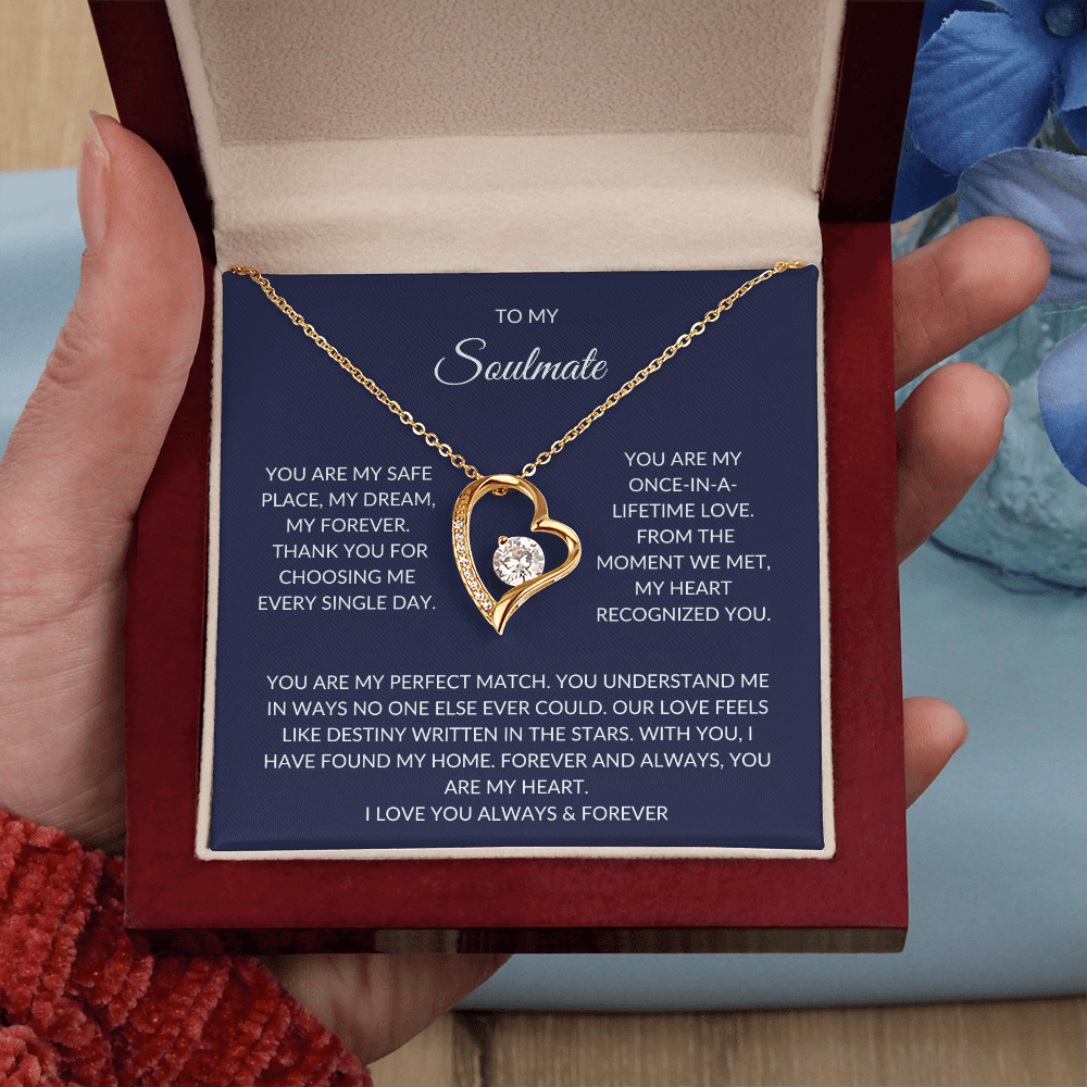 Soulmate Gift – Heart Pendant with Elegant Gift Box