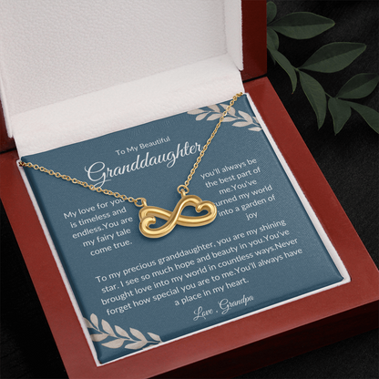 Granddaughter Necklace Gift – Forever Sparkle Pendant - Love Grandpa