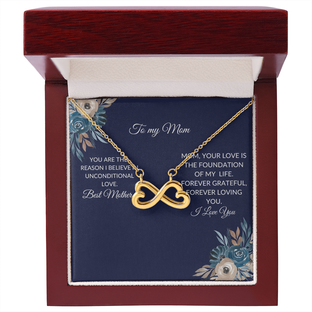 To My Mom – Forever Love Knot Necklace