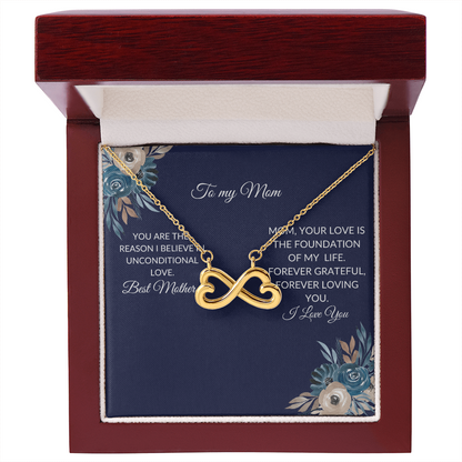 To My Mom – Forever Love Knot Necklace