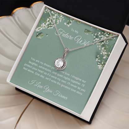 To My Future Wife Necklace – Romantic Jewelry Gift for Her – Perfect Love Keepsake