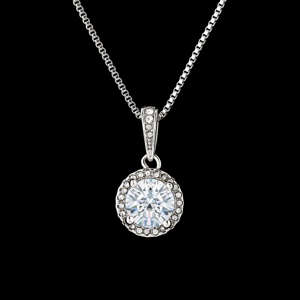 To My Granddaughter – Sparkling Pendant Necklace