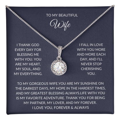 To My Wife – Love Knot Necklace – A Romantic Gift She Deserves