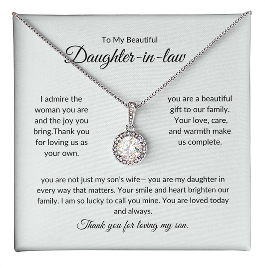 Daughter-in-Law Gift – Elegant Pendant Necklace for Special Moments