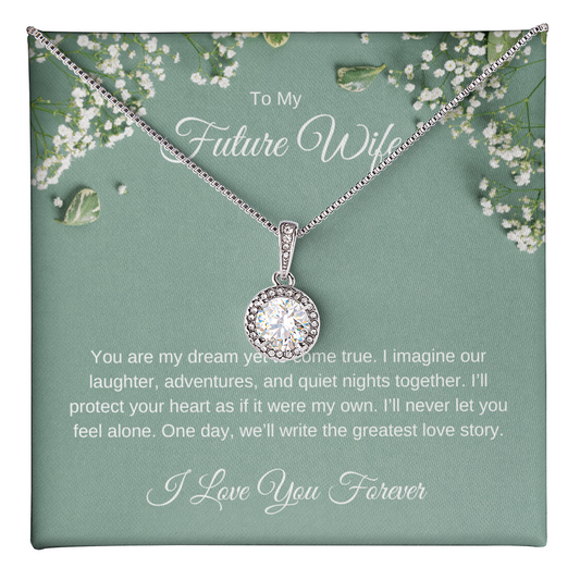 To My Future Wife Necklace – Romantic Jewelry Gift for Her – Perfect Love Keepsake