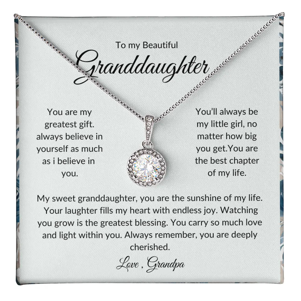 To My Granddaughter – Love Knot Necklace - Love Grandpa prime Collection Hub