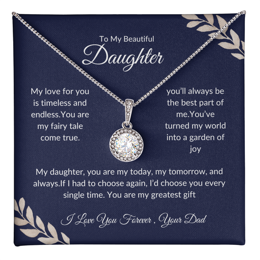 Special Gift for Daughter | Eternal Hope Necklace | Love Dad