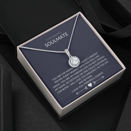 To My Soulmate – Forever Circle Necklace Symbolizing Eternal Love