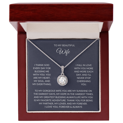 To My Wife – Love Knot Necklace – A Romantic Gift She Deserves